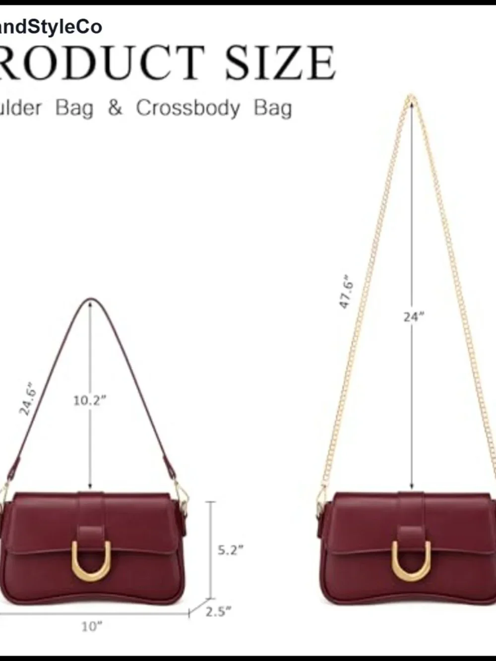 Vegan Leather Small Shoulder Bag Retro Hobo Convertible Clutch